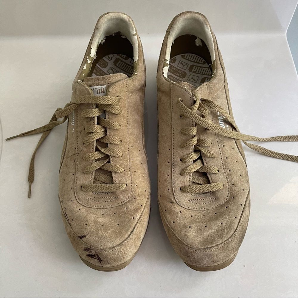 Puma Men's Brown Suede Sneakers - Picture 3 of 13